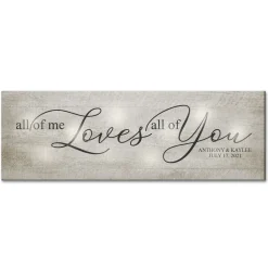 TwinkleBright® LED All of Me Loves All of You Canvas