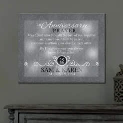 TwinkleBright® LED Anniversary Prayer Canvas