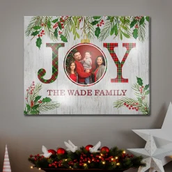TwinkleBright™ LED Christmas Joy Photo Canvas