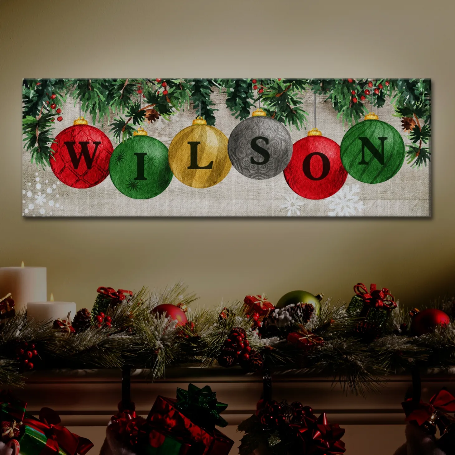 TwinkleBright™ LED Classic Ornament Canvas