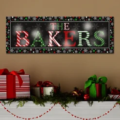TwinkleBright® LED Festive Name Canvas