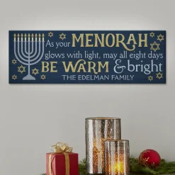 Twinklebright® LED Happy Hanukkah Canvas