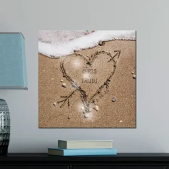 TwinkleBright® LED Heart in Sand Canvas
