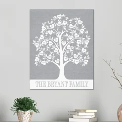 TwinkleBright® LED Hearts Family Tree Canvas