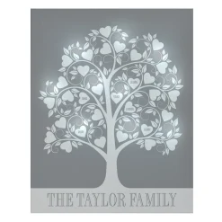 TwinkleBright® LED Hearts Family Tree Canvas