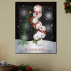 TwinkleBright® LED Lovable Snowman Canvas