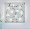 TwinkleBright® LED Rings of Love Anniversary Canvas
