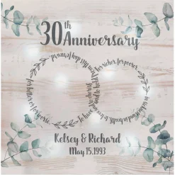 TwinkleBright® LED Rings of Love Anniversary Canvas