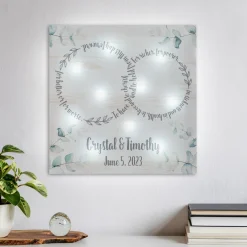 TwinkleBright® LED Rings of Love Canvas