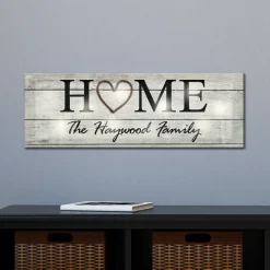 TwinkleBright® LED Rustic Home Canvas