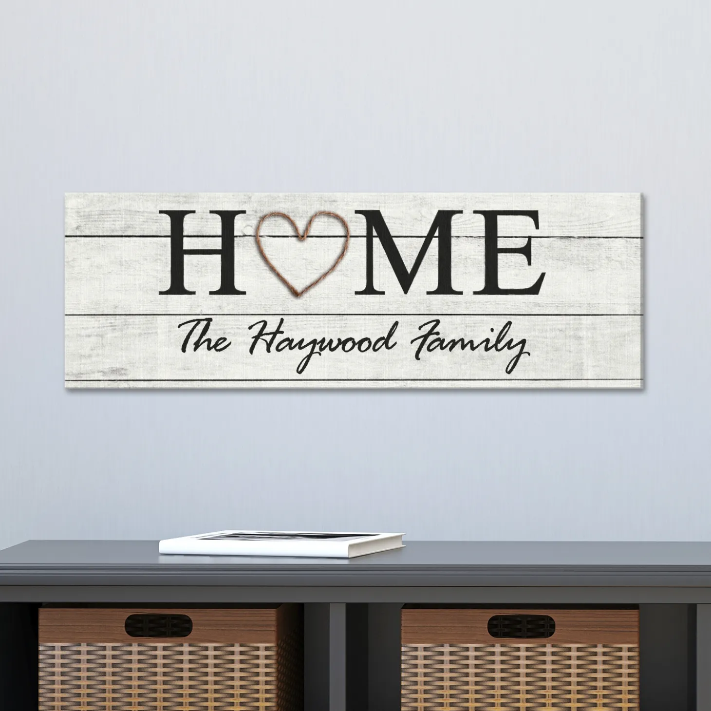 TwinkleBright® LED Rustic Home Canvas