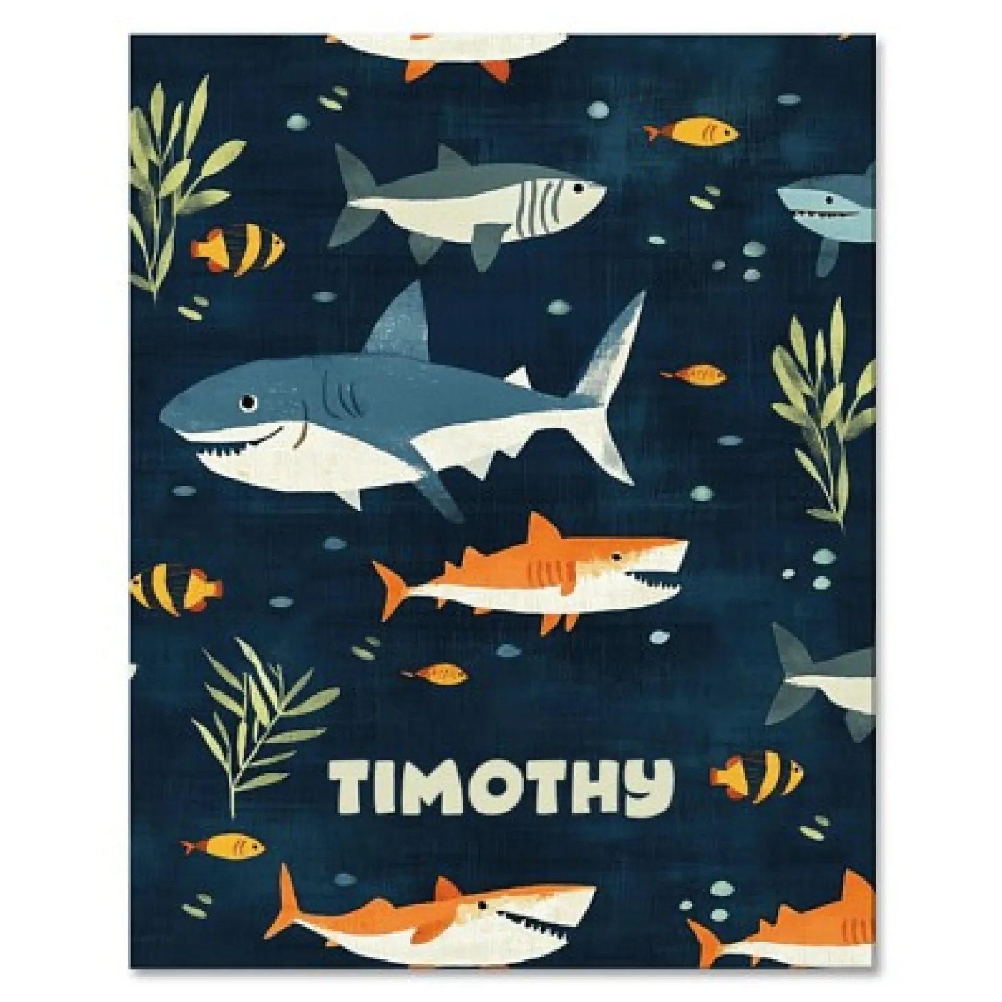 TwinkleBright® LED Sharks Canvas