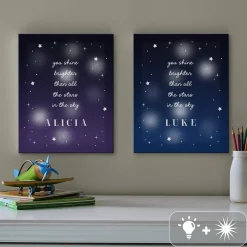 TwinkleBright® LED Shine Brighter Canvas