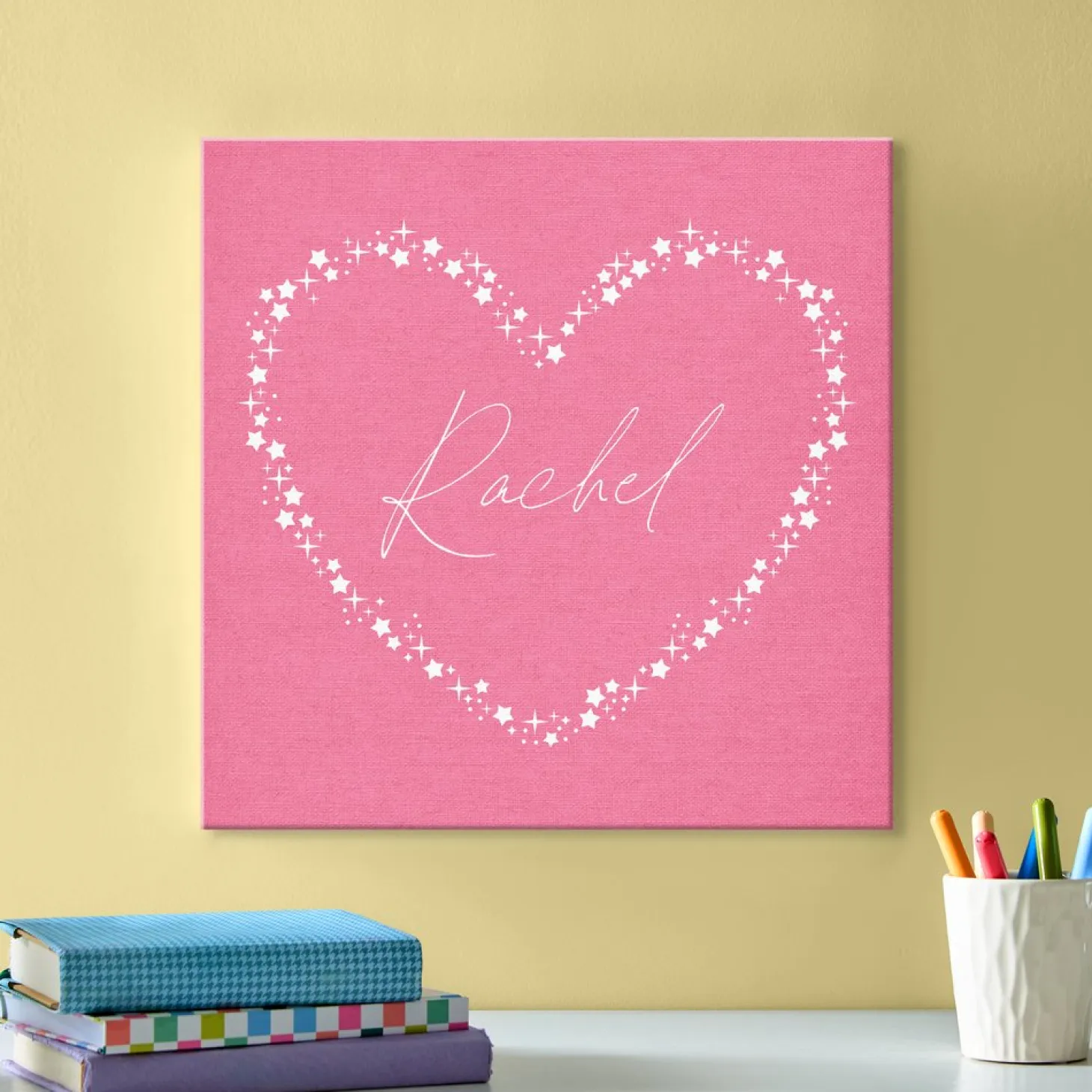 TwinkleBright® LED Starry Heart Canvas