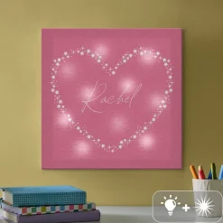 TwinkleBright® LED Starry Heart Canvas