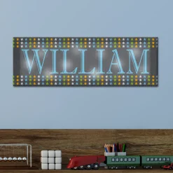 TwinkleBright® LED Their Name In Lights Canvas