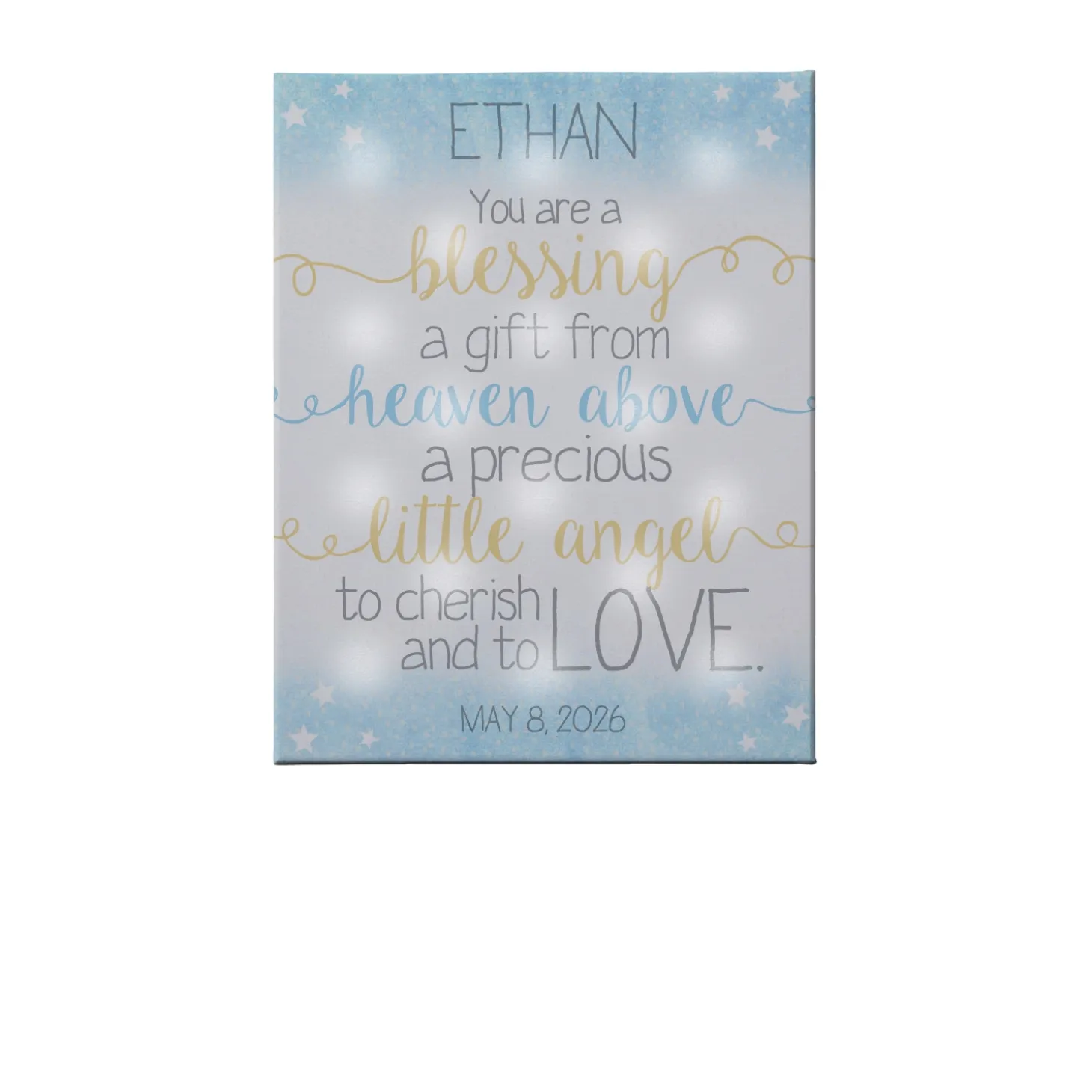 TwinkleBright® LED We Are So Blessed Canvas
