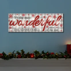 Twinklebright® LED-Wonderful Time of the Year Canvas