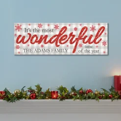 Twinklebright® LED-Wonderful Time of the Year Canvas