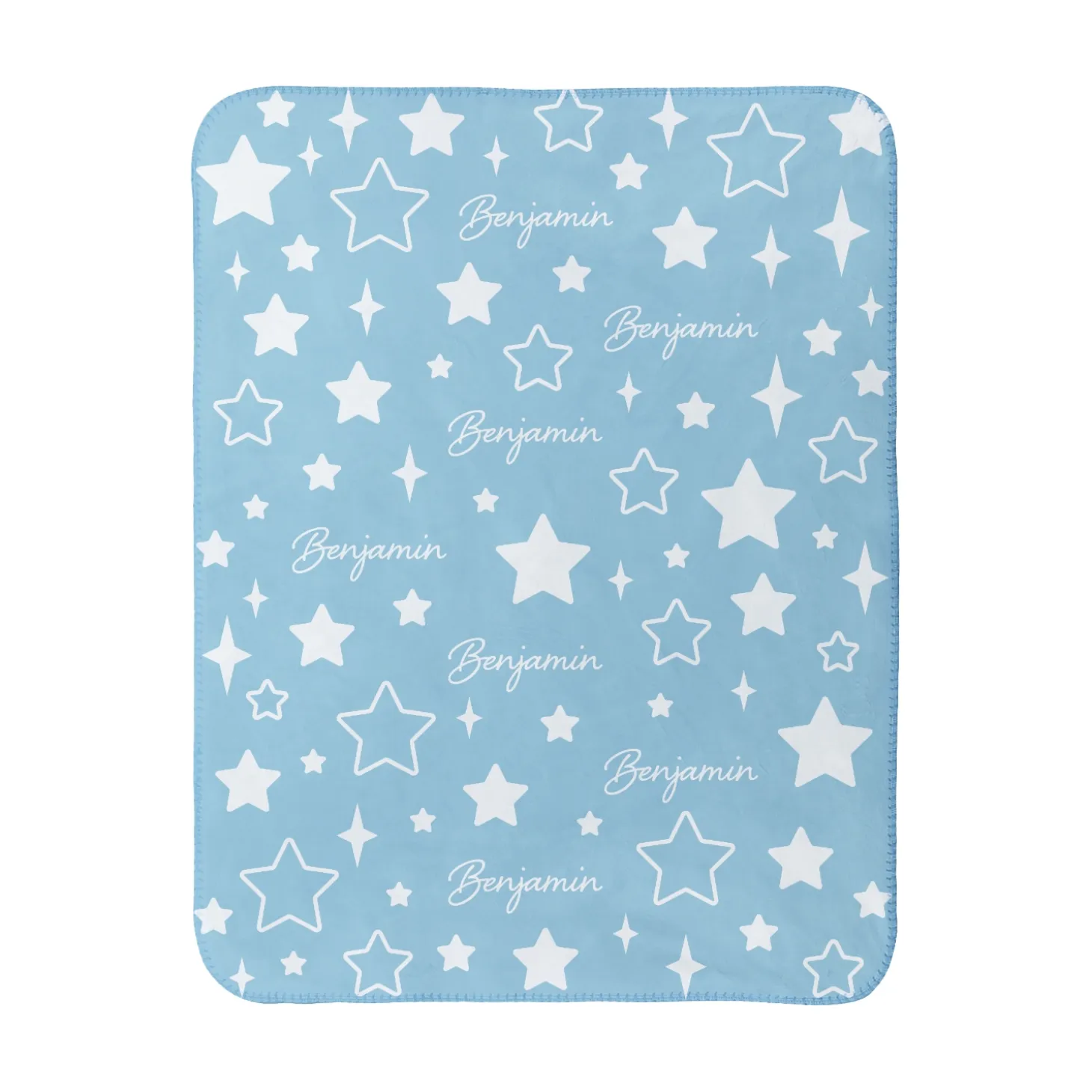 Twinkle Stars Sherpa Baby Blanket