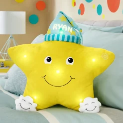Twinkle Twinkle Light-Up Star Pillow