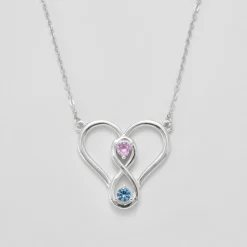Two Become One Birthstone Necklace