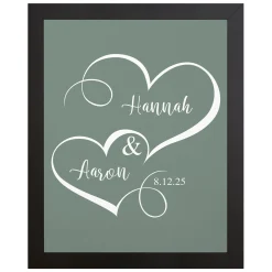 Two Hearts One Love Canvas