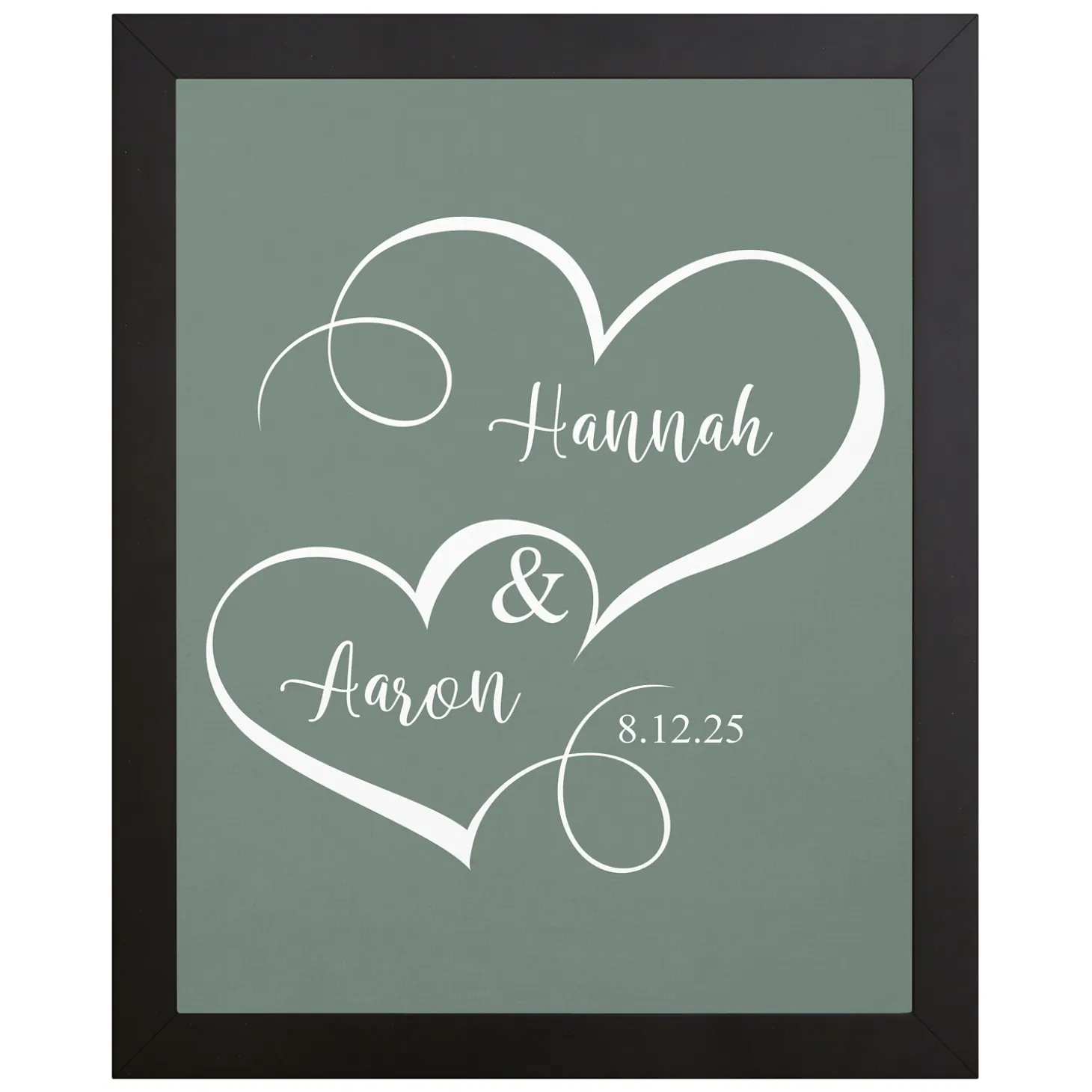 Two Hearts One Love Canvas