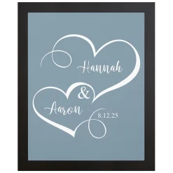 Two Hearts One Love Canvas