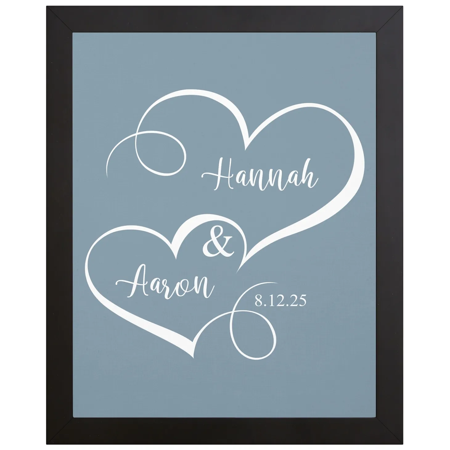 Two Hearts One Love Canvas