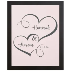 Two Hearts One Love Canvas