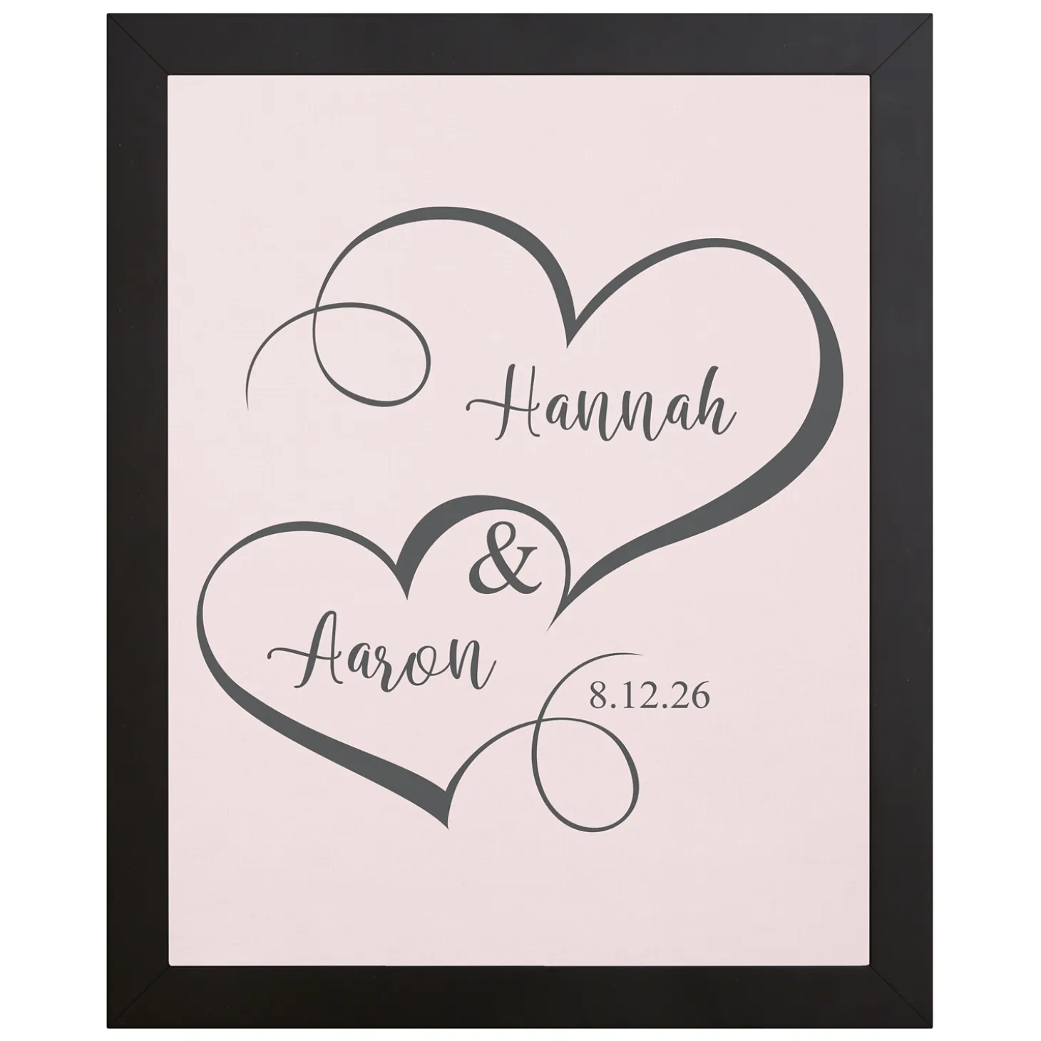 Two Hearts One Love Canvas