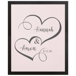 Two Hearts One Love Canvas