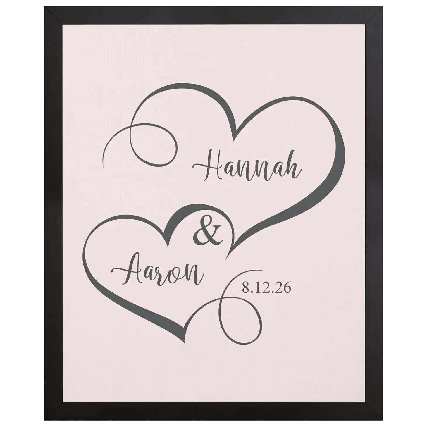Two Hearts One Love Canvas