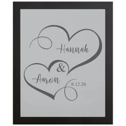 Two Hearts One Love Canvas
