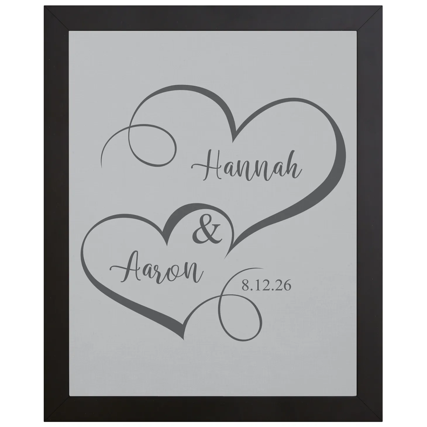Two Hearts One Love Canvas