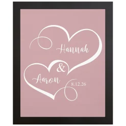Two Hearts One Love Canvas