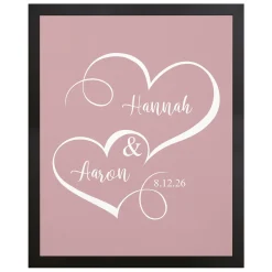 Two Hearts One Love Canvas