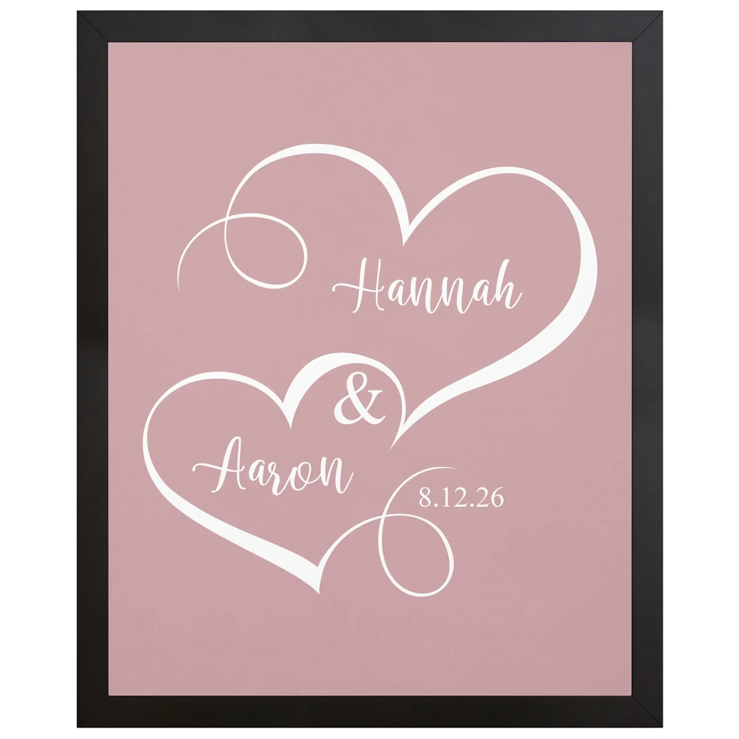 Two Hearts One Love Canvas