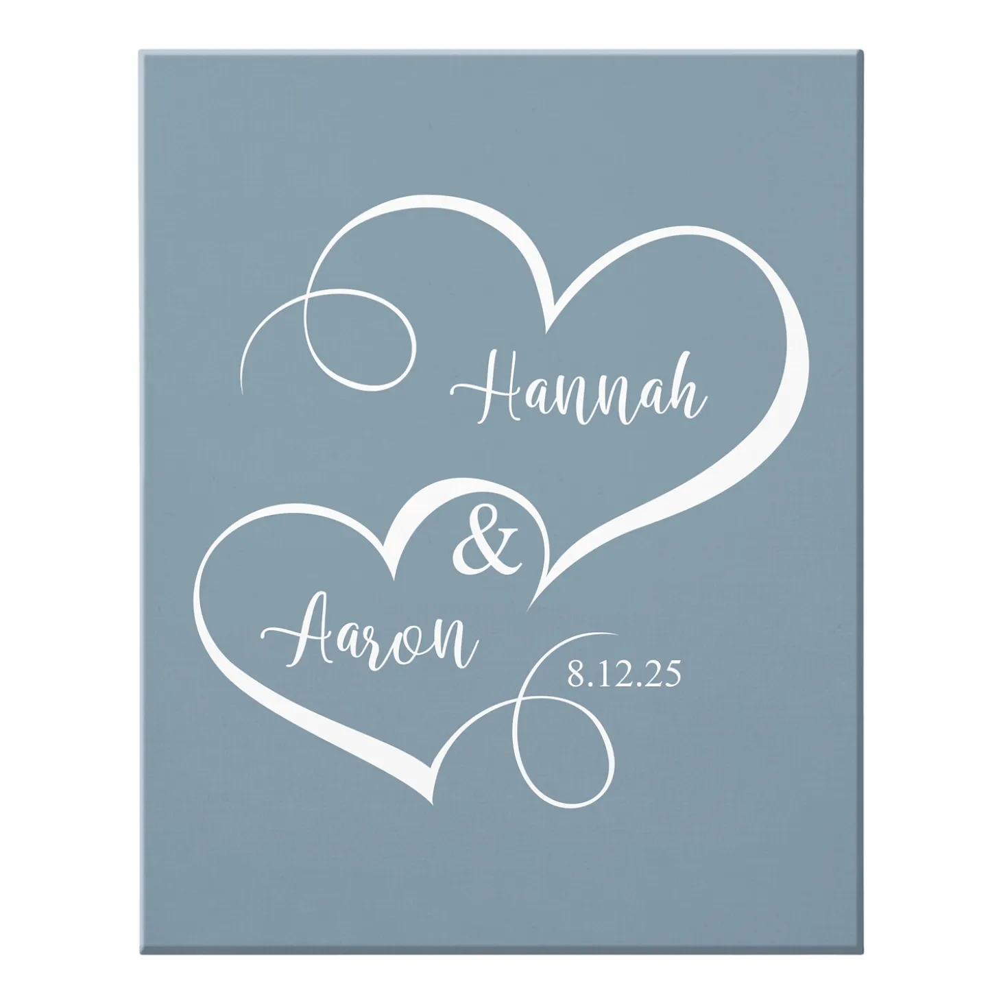 Two Hearts One Love Canvas