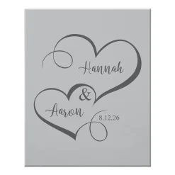 Two Hearts One Love Canvas