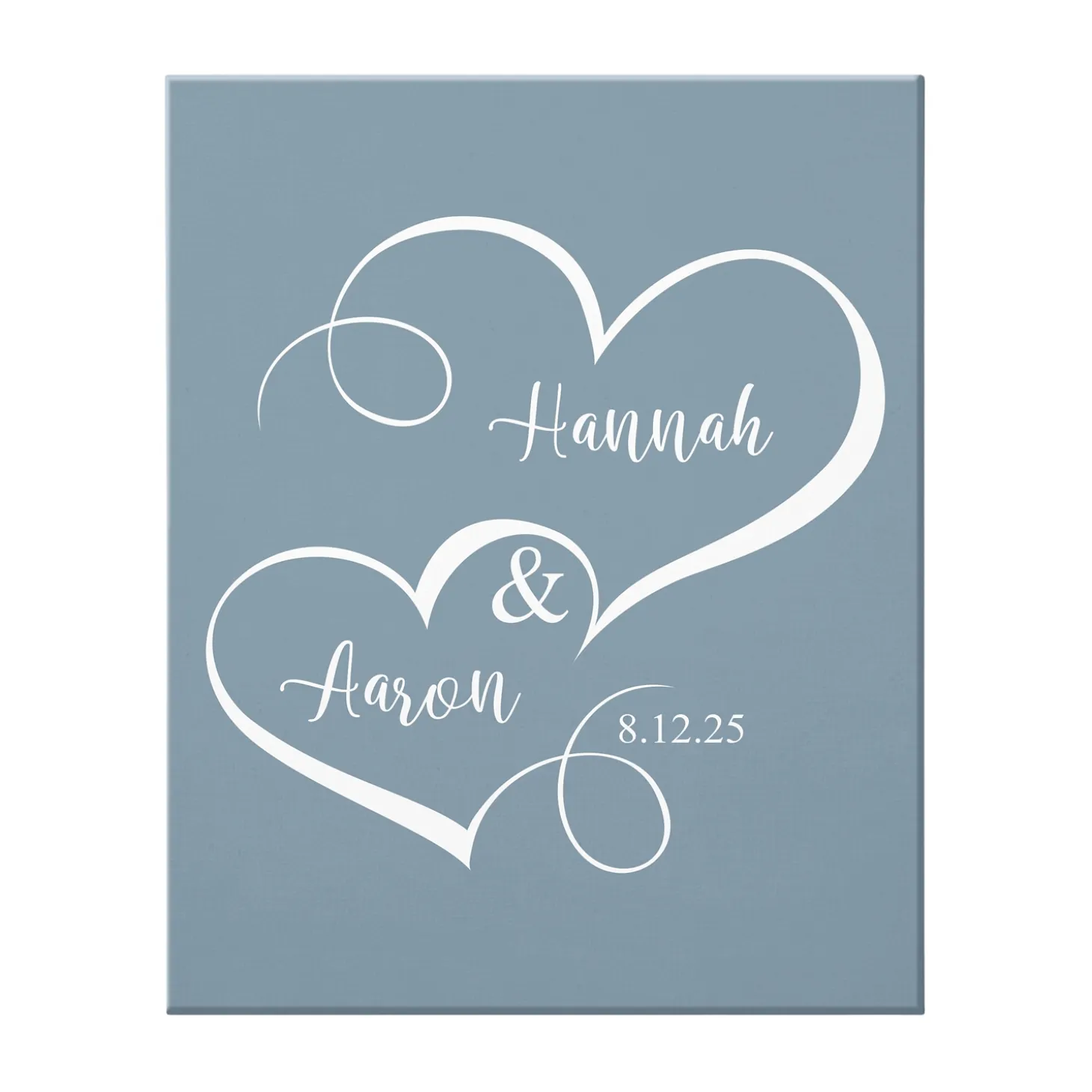 Two Hearts One Love Canvas
