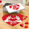 Two Hearts, One Love Heart Puzzle & Tin