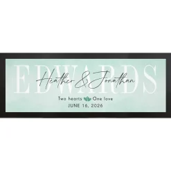 Two Hearts United in Love Watercolor Canvas