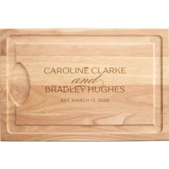 Two Names, One Story Maple Wood Cutting Board