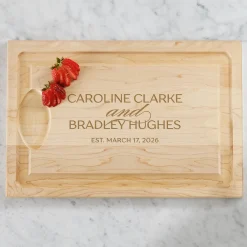 Two Names, One Story Maple Wood Cutting Board
