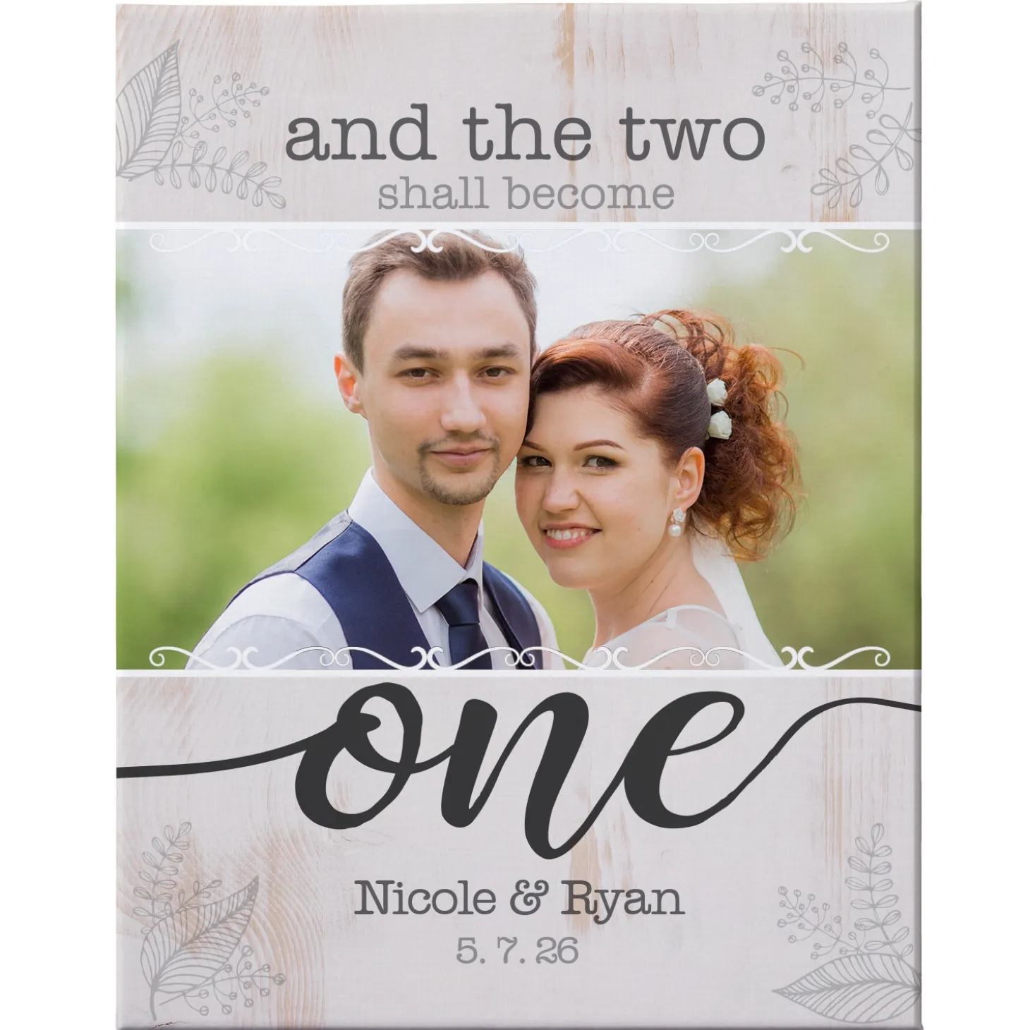 Two Shall Become One Photo Canvas