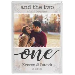 Two Shall Become One Photo Glass Block