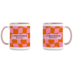 Unbothered Checked Funny Mug