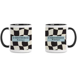 Unbothered Checked Funny Mug